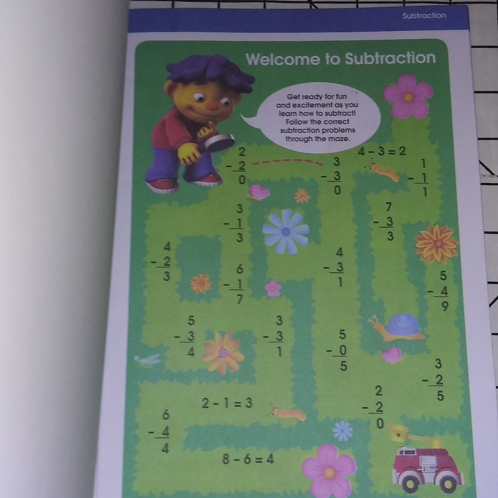 Sid The Science Kid First Grade Math Addition and Subtraction Workbook Lot of 2 - Picture 7 of 8